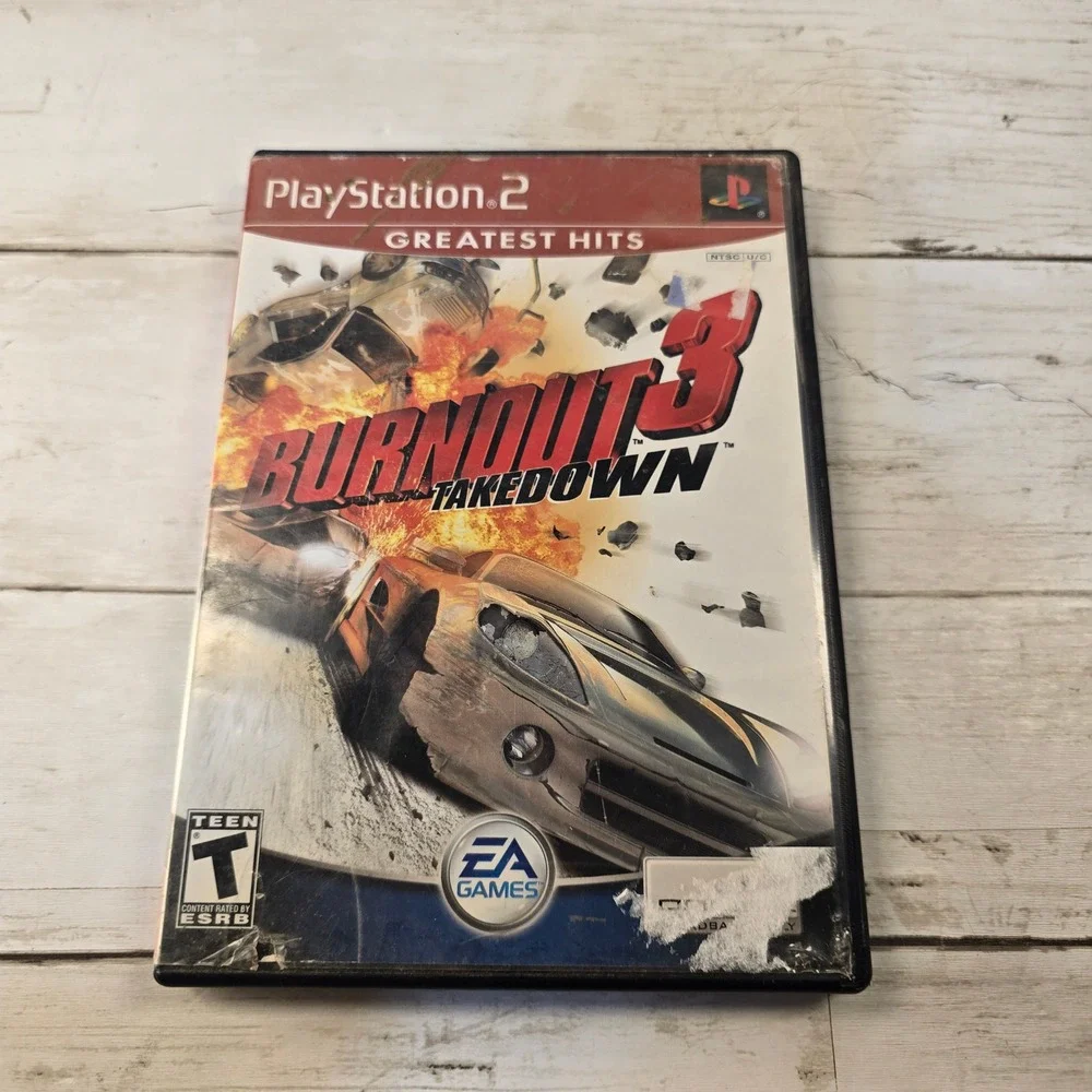 Burnout 3 Takedown PS2 PlayStation 2 Greatest Hits Racing Game EA Criterion